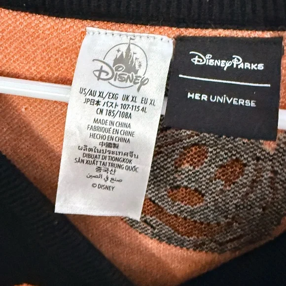 Disney Parks x Her Universe Halloween Mickey Cardigan Women’s XL - Picture 3 of 6